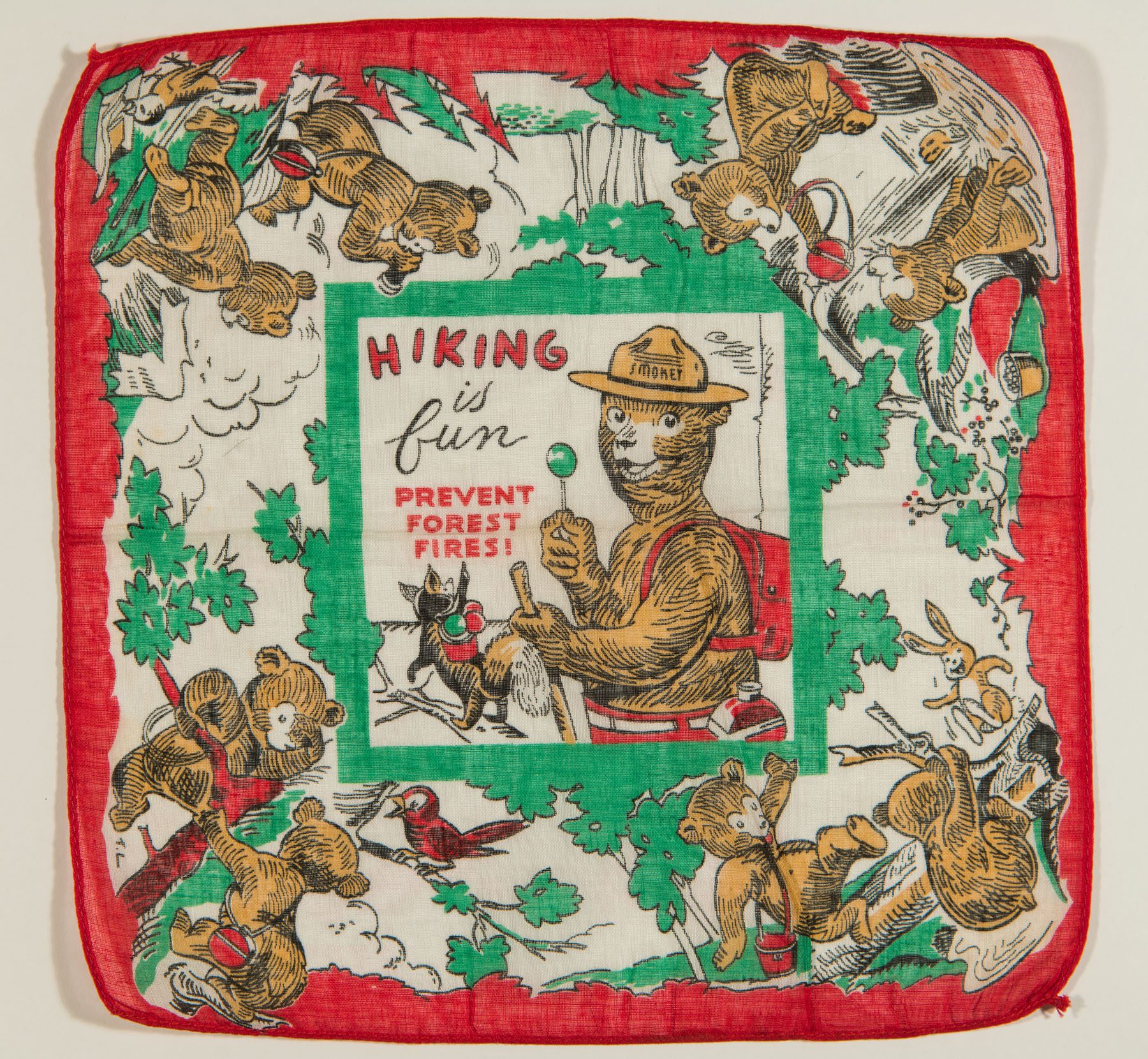 Hiking is Fun, Prevent Forest Fires! Child's Handkerchief