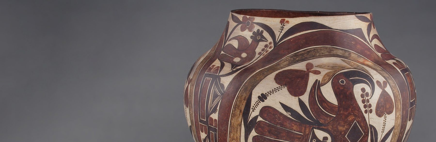 Artist-formerly-known-(Acoma-Pueblo),-Polychrome-Storage-Jar_PT43-detail-banner