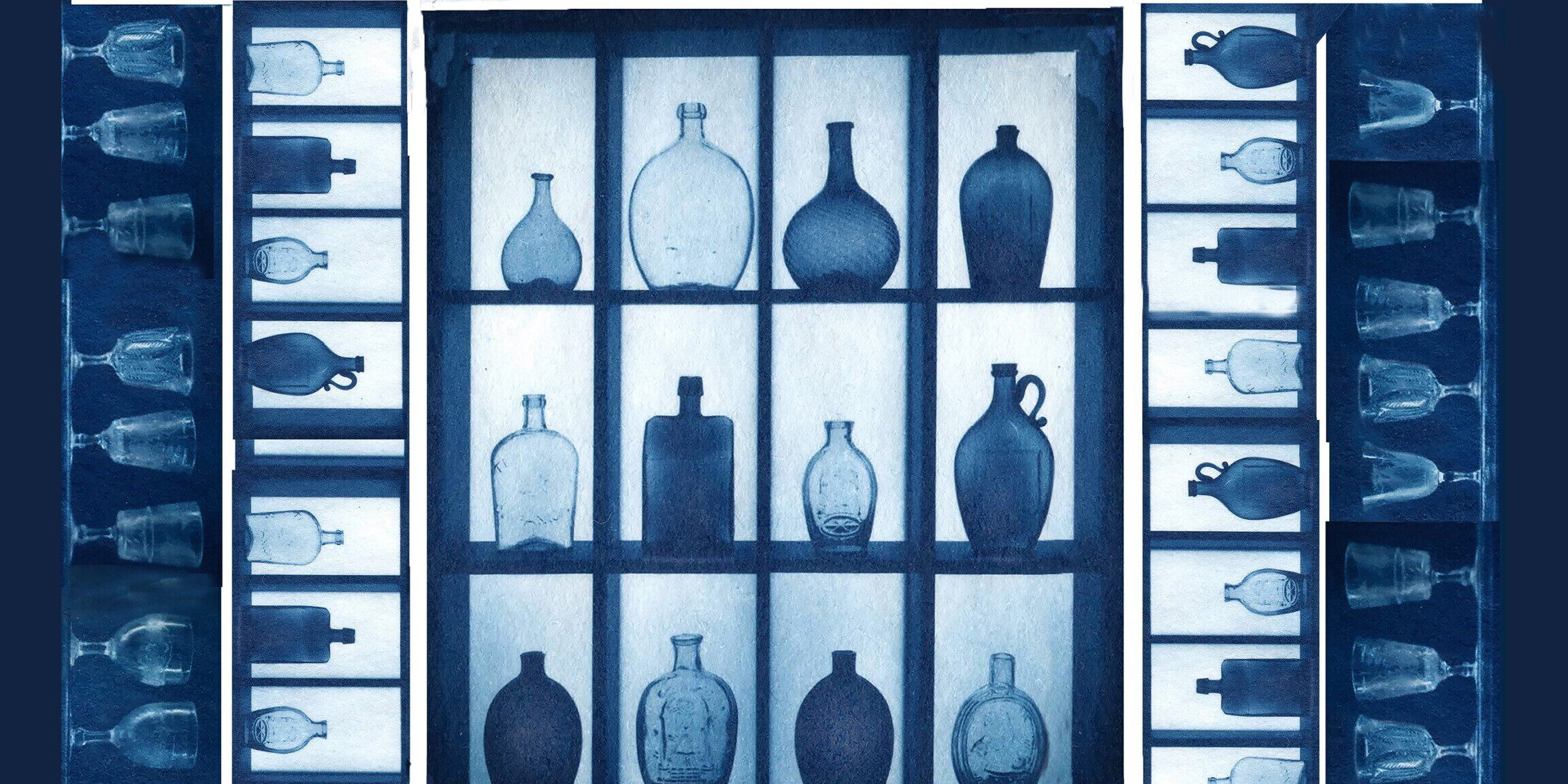 David Sokosh, Variety Quilt, 2023 – 24. Cyanotype object, 54 x 48 in. Courtesy of David Sokosh.
