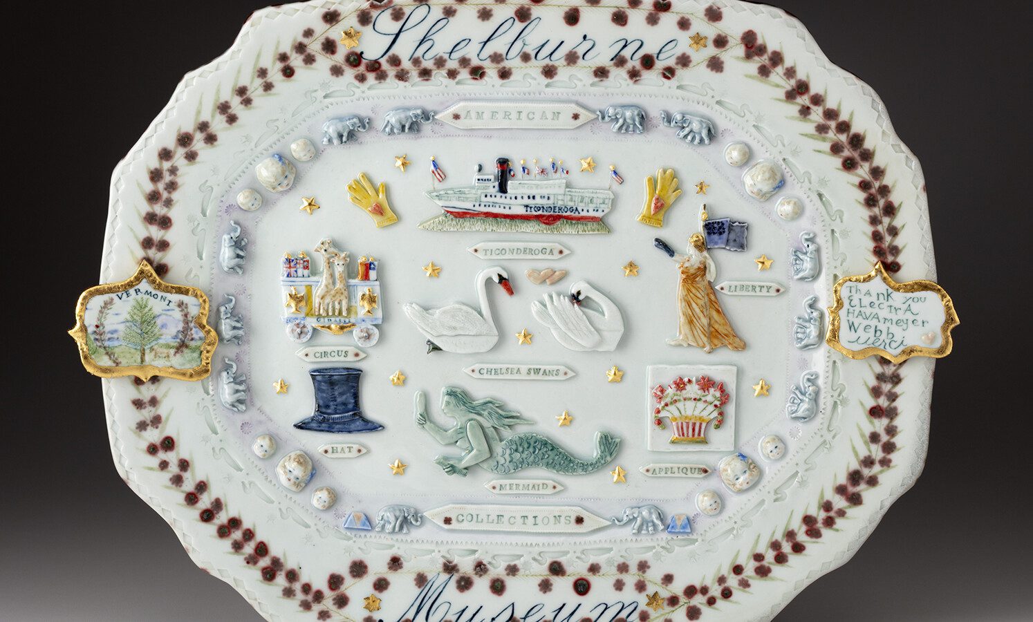 Shelburne Museum on a Platter: Mara Superior’s New Collection Plaque